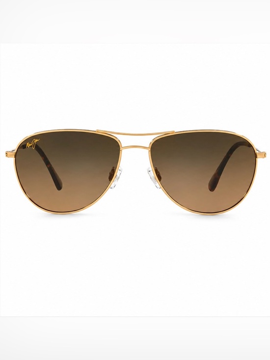 Maui Jim Gold Baby Beach Aviator Sunglasses with Brown Polarized Lenses main image 5
